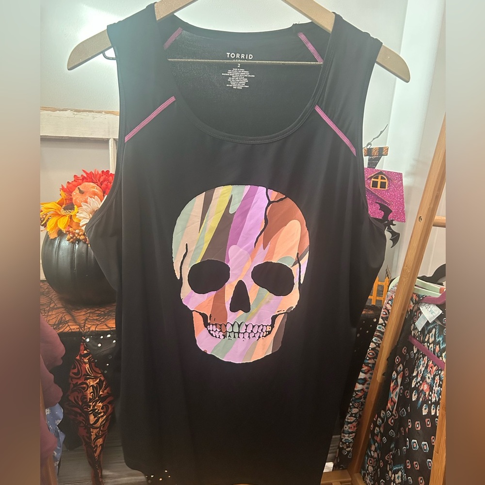 Torrid Active Skull tank. Size 2X